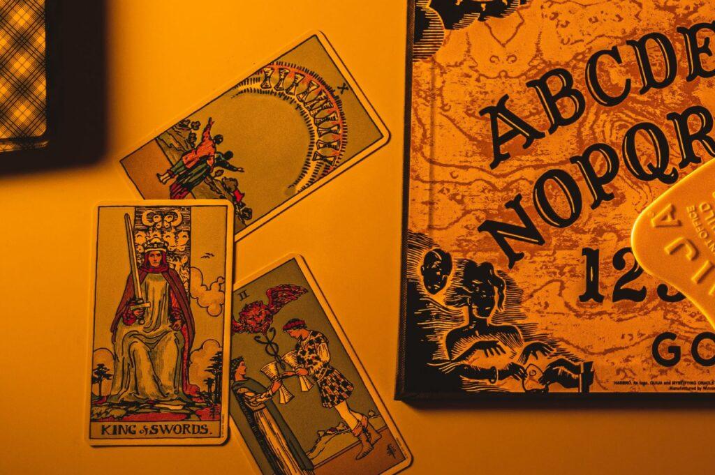 A Ouija Board and Tarot Cards