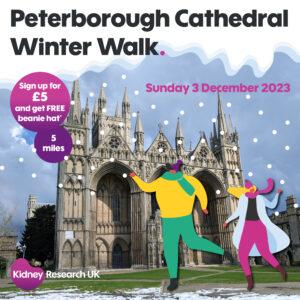 Peterborough Cathedral Winter Walk poster