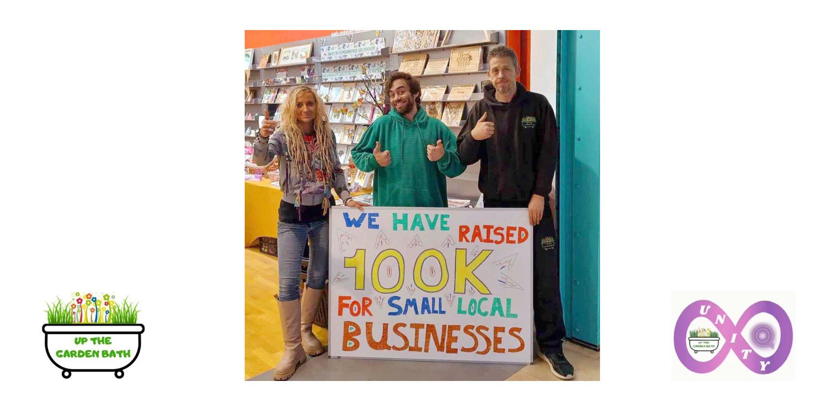 Up the Garden Bath celebrates topping £100,000 in sales.